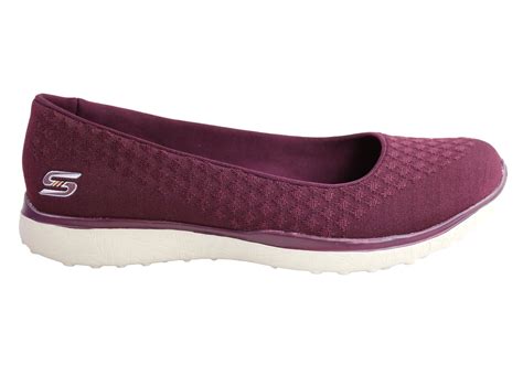 Skechers Microburst One Up Womens Memory Foam Flats | Brand House Direct