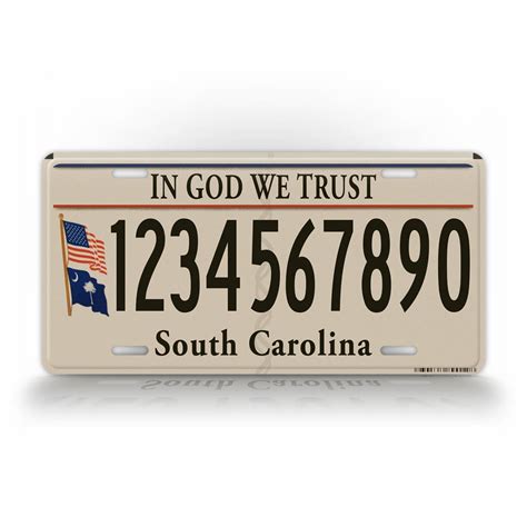 In God We Trust South Carolina Custom License Plate – SignsAndTagsOnline