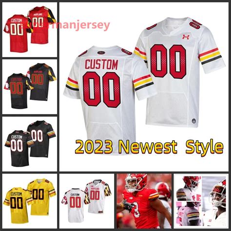 Maryland Terrapins Football Jersey By Stefon Diggs: Custom Stitched ...