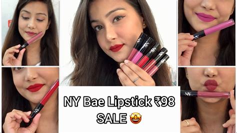 NY Bae Liquid Lipsticks ₹98 Only 🤩 | Purplle.com SALE is ON | Cherry’s World | - YouTube