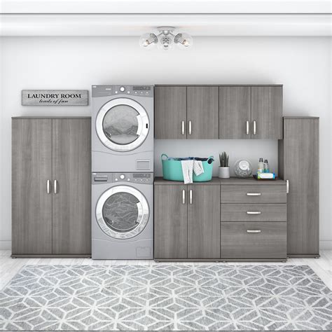 Universal 6 Piece Modular Laundry Storage by Bush Business Furniture - Overstock - 35380608 ...