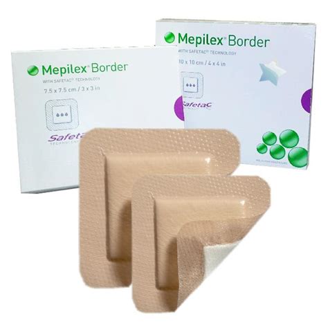 Mepilex® Border повязка для лечения пролежней, острых и хронических ран 7.5х8.5: продажа, цена в ...