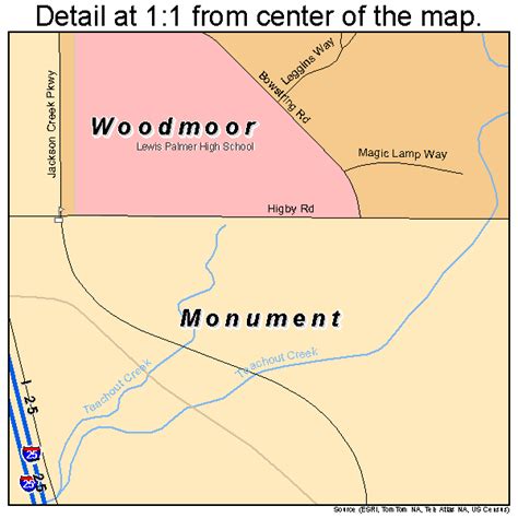 Monument Colorado Street Map 0851800