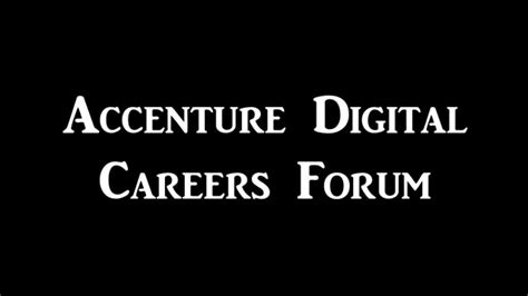 Accenture Digital Careers Forum Promo 2015 - YouTube