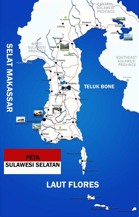 Peta Sulawesi Selatan Lengkap 21 Kabupaten 3 Kota - Web Sejarah