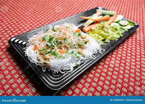 White Vietnamese Bun Noodles Stock Photo - Image of cilantro, miso ...