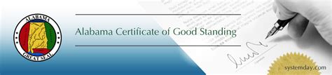 Alabama Certificate of Good Standing | Certificate of Existence