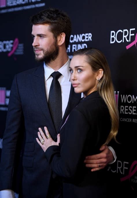 Miley Cyrus Liam Hemsworth at Cancer Research Fund Gala 2019 | POPSUGAR ...