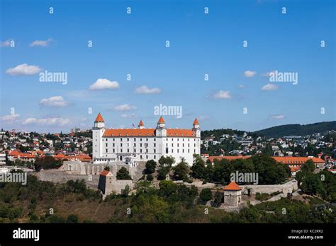 Slovakia, capital city cityscape with Bratislava Castle Stock Photo - Alamy