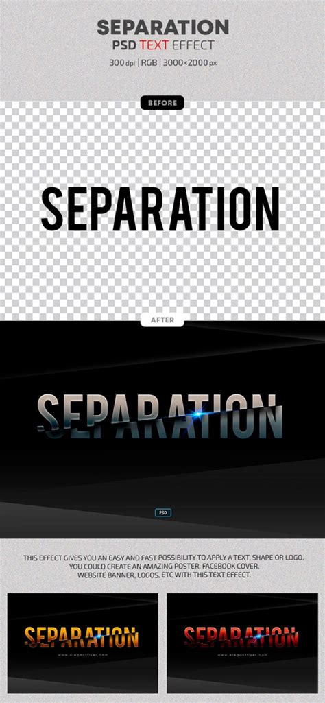 Separation - Photoshop Text Effects » AVAXGFX