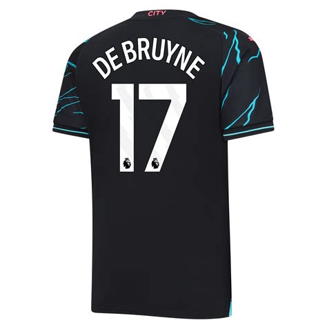 Manchester City Kevin De Bruyne #17 EPL Third Jersey 2023-2024