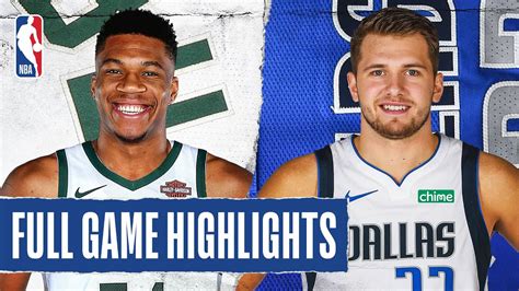 BUCKS at MAVERICKS | FULL GAME HIGHLIGHTS | August 8, 2020 - YouTube