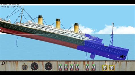 Titanic sinking (floating sandbox) - YouTube