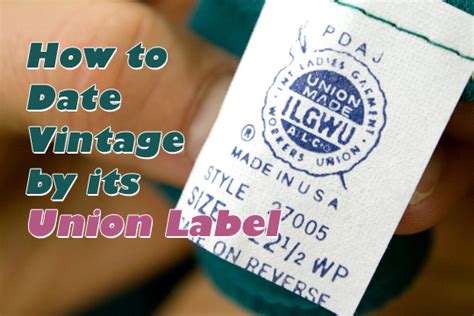 A Guide to Identifying ILGWU Union Labels in Vintage Clothing - Sammy D ...