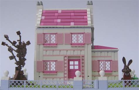 Work in progress - pink house | Lego house, Lego house ideas, Lego projects