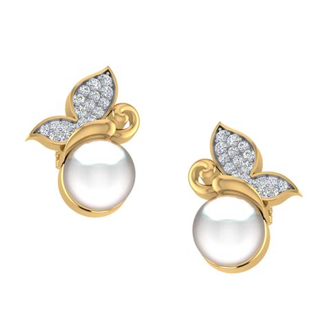 Aggregate more than 66 butterfly pearl earrings super hot - esthdonghoadian