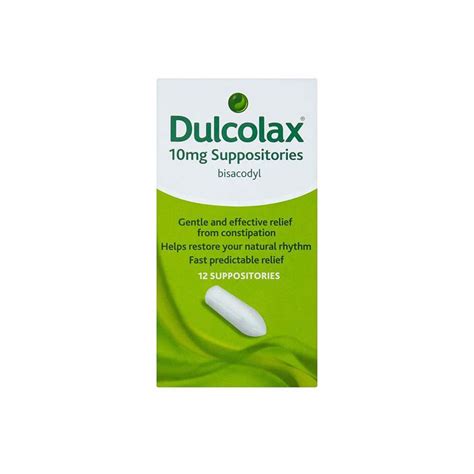 Dulcolax 10mg Suppositories 12 Pack - Dolans Pharmacy