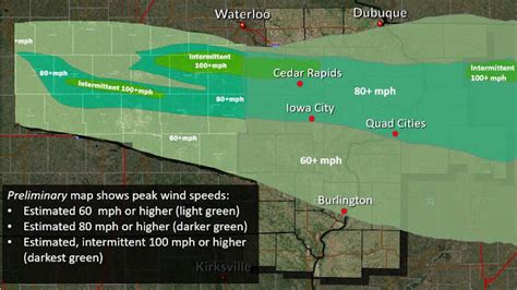 Iowa Derecho Storm Maps & Damage