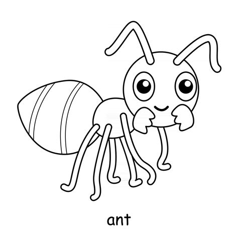 Ant Coloring Pages Vector Art, Icons, and Graphics for Free Download