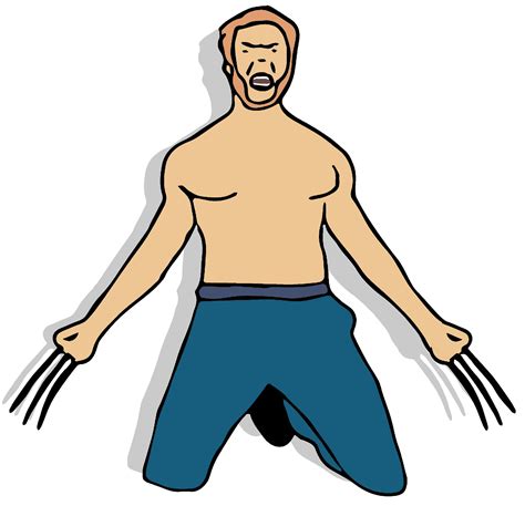 wolverine off the x men - Clip Art Library - Clip Art Library