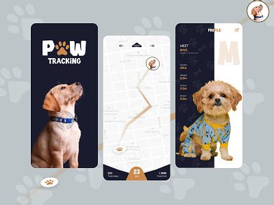 Pet tracking app by Anita Lever on Dribbble