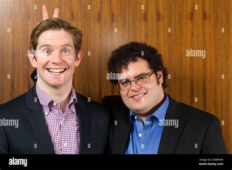 Actors Josh Gad, right, and Rory O'Malley from 'The Book of Mormon' pose for a portrait in New ...