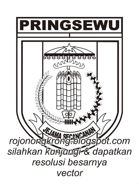 Rojo Nongkrong: LOGO KABUPATEN PRINGSEWU | WARNA | HITAM PUTIH | VECTOR ...