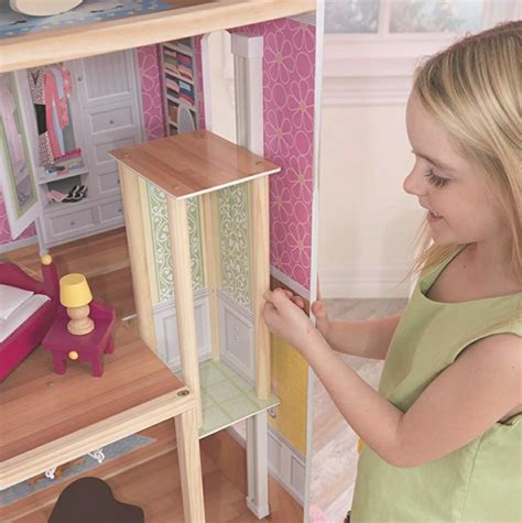 (PO) BN KidKraft Majestic Mansion Dollhouse Wooden Doll House w/ Elevator & Garage, Includes ...