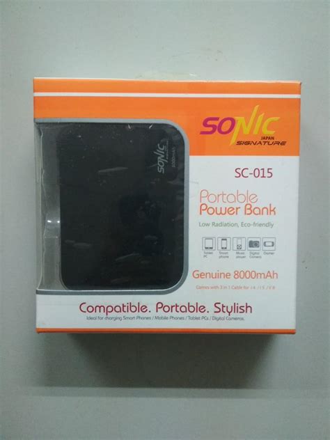 Sonic Powerbank 8000mAh, Mobile Phones & Gadgets, Mobile & Gadget Accessories, Batteries & Power ...