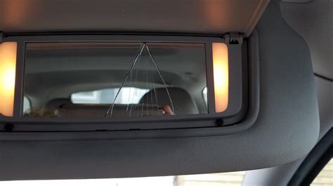 08 C30 T5: Passenger sun visor vanity mirror keeps cracking Is anyone ...