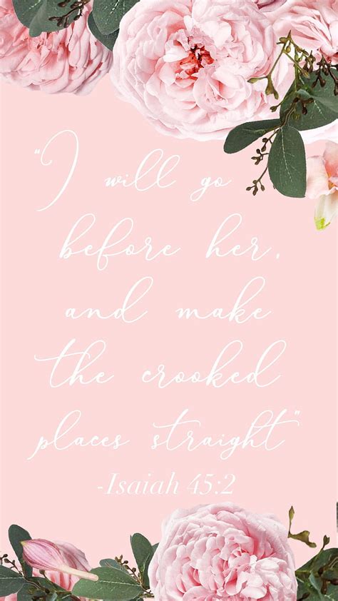 Blush Pink Floral Bible Verse Scripture ...pinterest, bible women HD phone wallpaper | Pxfuel