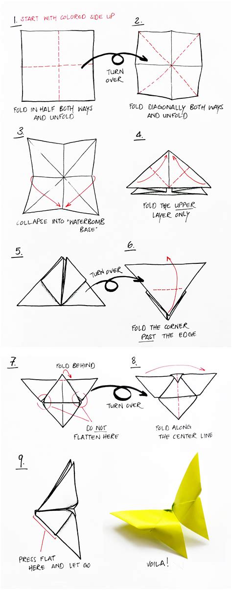 Easy Printable Origami Instructions