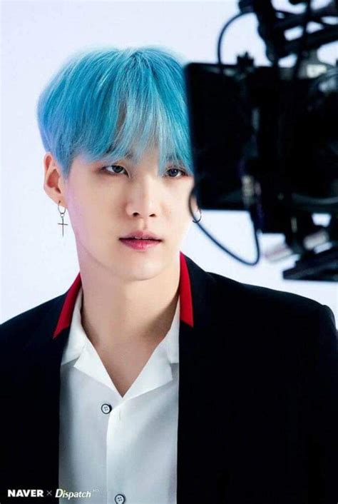 Suga with Blue Hair | ARMY's Amino