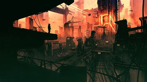 Sci Fi City Wallpaper 4K