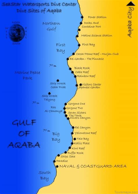 Aqaba Travel Guide: Map, Activities, Attractions And Hotels - ToursMaps.com