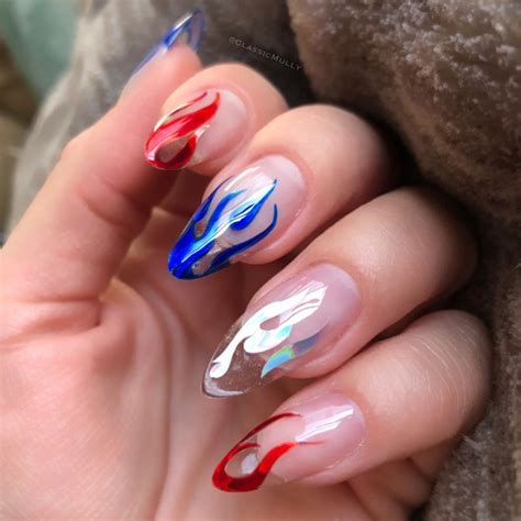 51 Stylish Fire Nail Art Design Ideas You Must Try | Móng tay nghệ ...