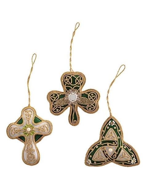 CELTIC CHRISTMAS ORNAMENTS (SET OF 3) | Celtic christmas, Christmas ...