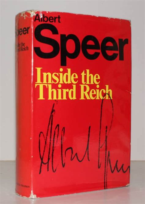 Inside the Third Reich. Memoirs by Albert Speer. Translated from the German by Richard and Clara ...