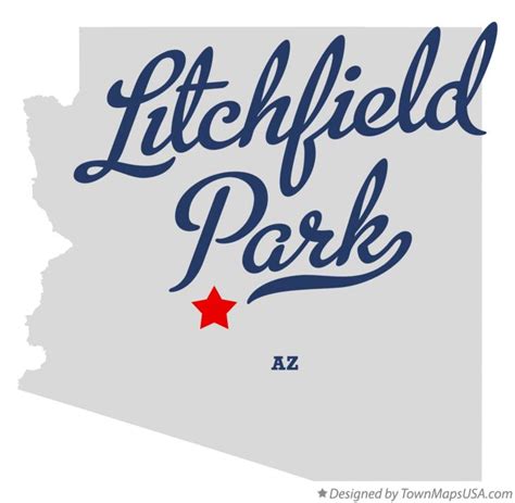 Map of Litchfield Park, AZ, Arizona