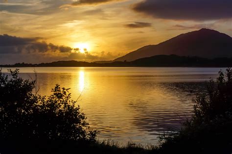 Connemara National Park, Letterfrack, Co. Galway, Ireland Sunrise ...