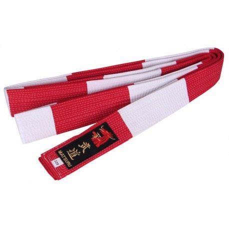 Judo Belt White/Red | Judo, Yellow belt, Red belt