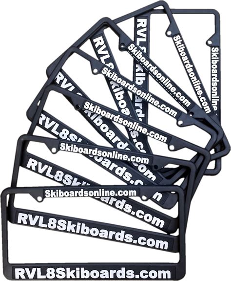 RVL8 / SBOL Skiboard License Plate Frame (price is for two frames ...