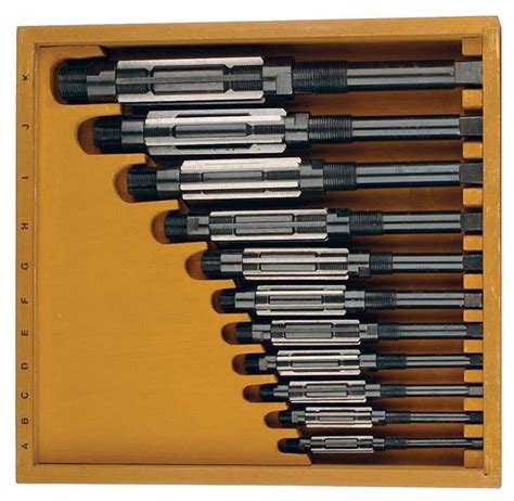 Precise Adjustable Blade Reamer Set #B19C, 11 Pieces, 15/32" to 1-1/2 ...