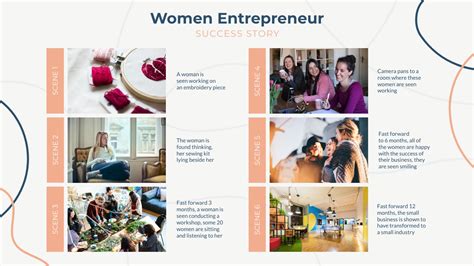 Women Entrepreneur Success Story Template | Visme