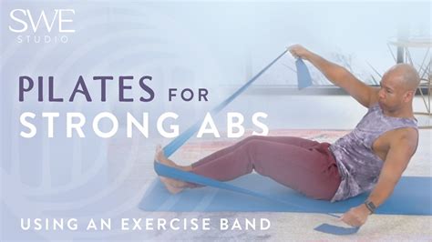 Pilates for Strong Abs using an Exercise Band - YouTube