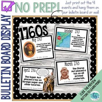 American Revolution Timeline Printable by History Gal | TpT