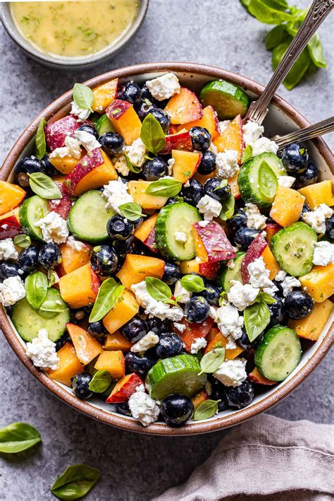 Blueberry Peach Feta Salad - Recipe Runner