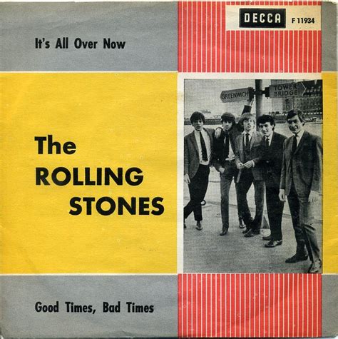 The Rolling Stones, ‘It’s All Over Now’ - single cover art, 1964 ...