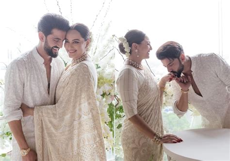 Sonakshi Sinha and Zaheer Iqbal are now married; couple shares dreamy pictures from their court ...