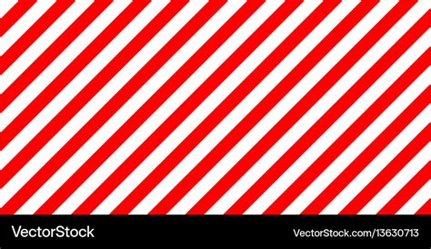 Red and white stripes diagonally sign the size Vector Image